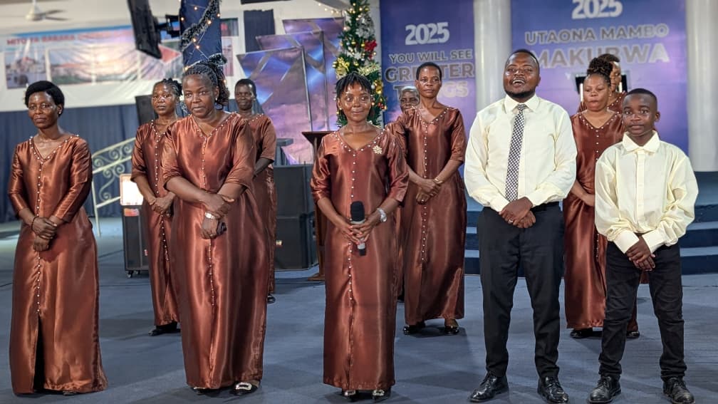 Church choir performing